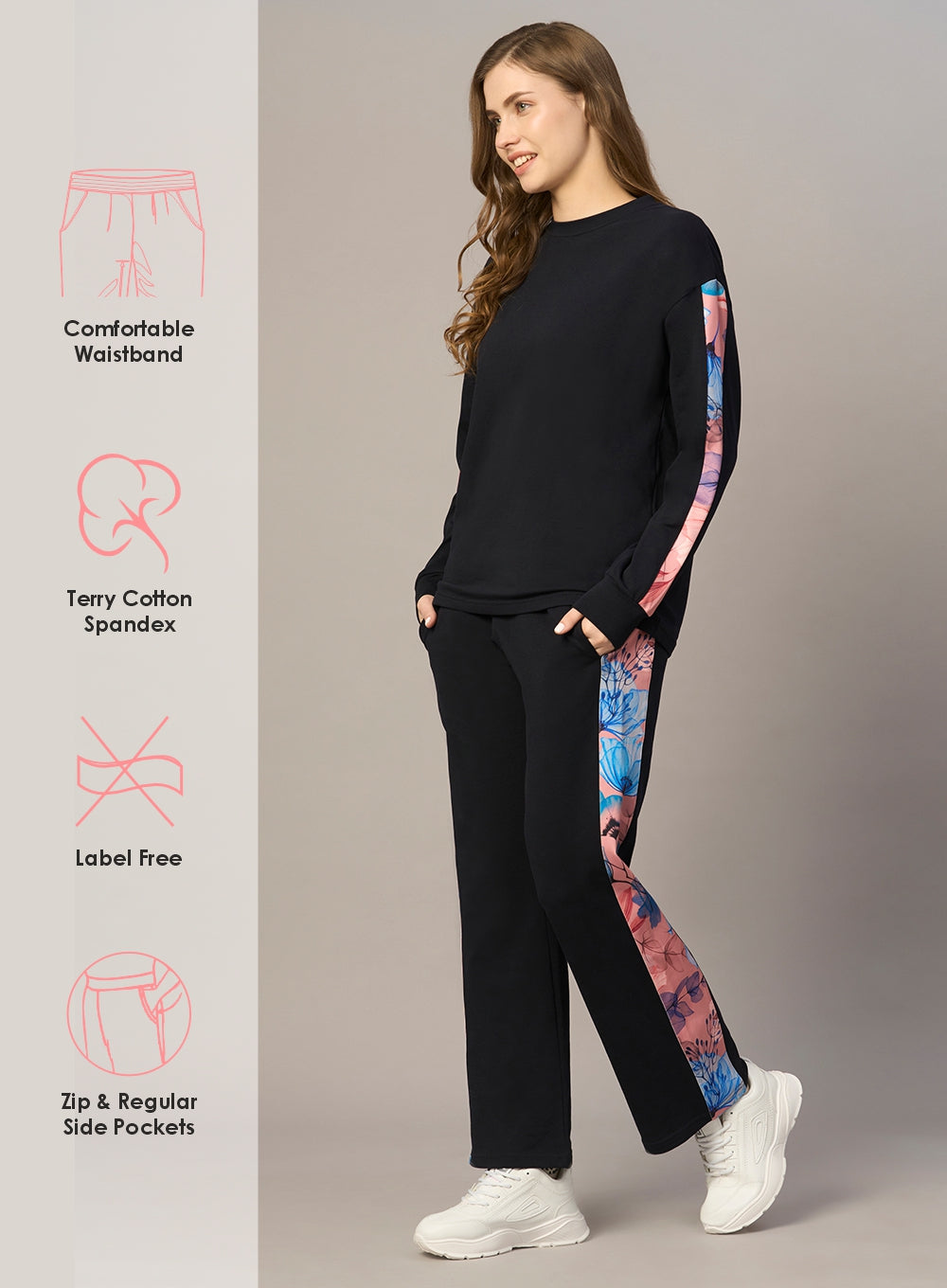 Full Sleeve Top With Wide Leg Bottom Co-rd Set(PBCOR002)