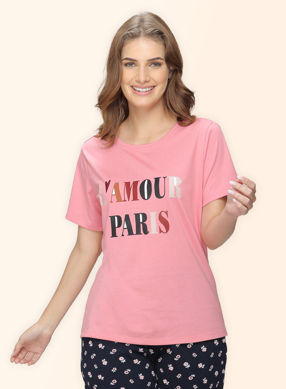 ROUND NECK PRINTED T-SHIRT (PBTS60006)