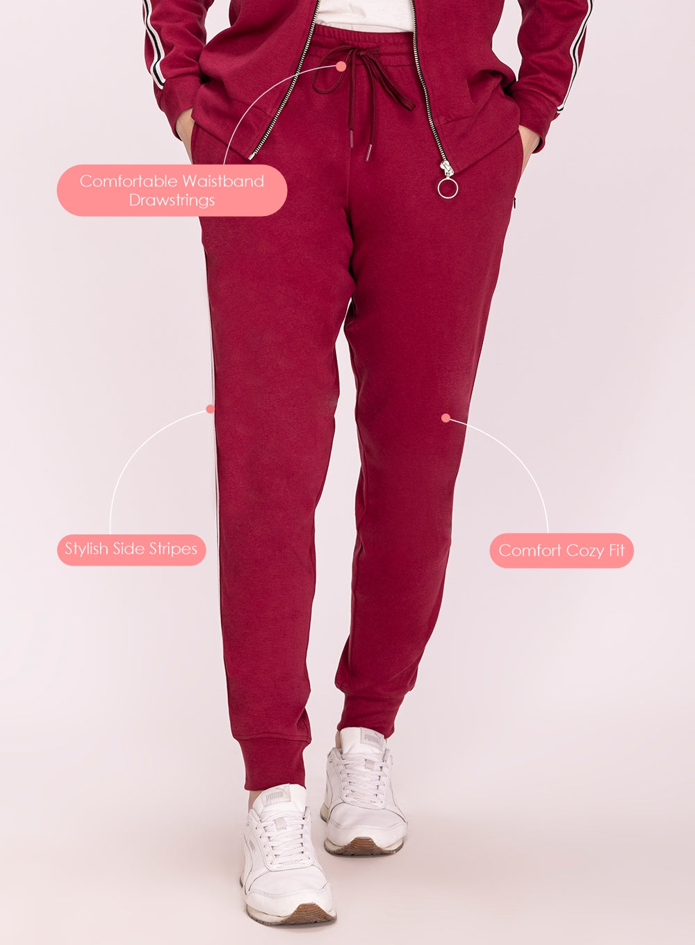 Side Stripes Jogger with pockets (PBJO100)