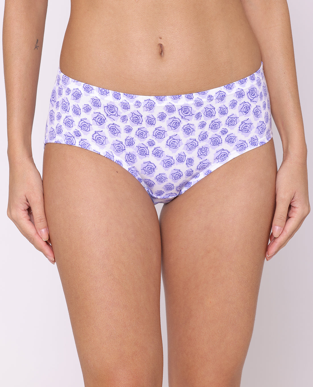 3 Pack Rose Print Mid Waist Hipster Panty (PBPN0047)