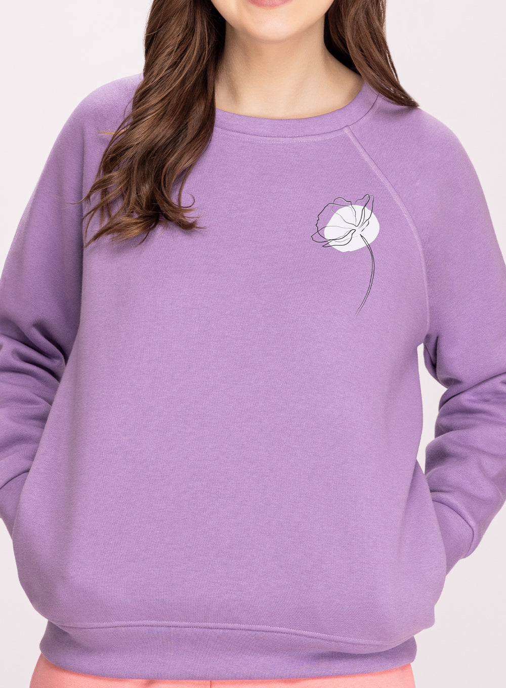 Sweatshirt With Print & Pockets (PBSS500)