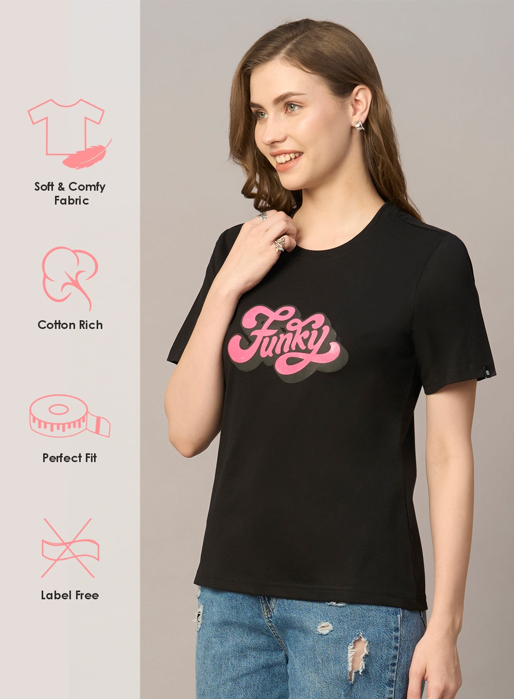 ROUND NECK PRINTED T-SHIRT (PBTS4030-6)