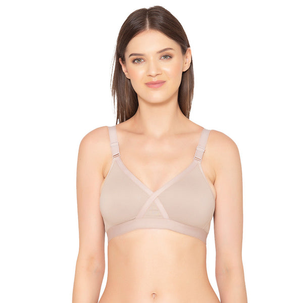 Groversons Paris Beauty Women's Cotton Rich Non-Padded Wireless Smooth  Super Lift Full Coverage Bra (BR005)