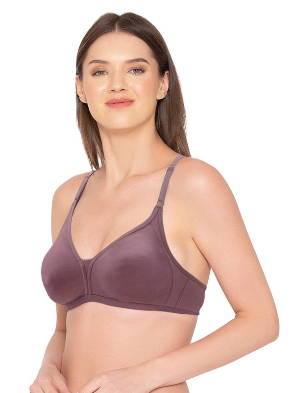 Groversons Paris Beauty Women's Pack of 2 Non-Padded, Non-Wired, Multiway, T-Shirt Bra , Moulded Bra (COMB35-CHALK PINK & CRUSHED BERRY)