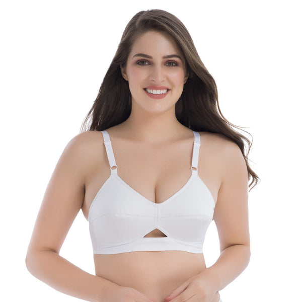 Buy Groversons Woman Paris Beauty Non Padded Non Wired Full Coverage Cotton  Rich X Frame Bra - Bra for Women 18146440