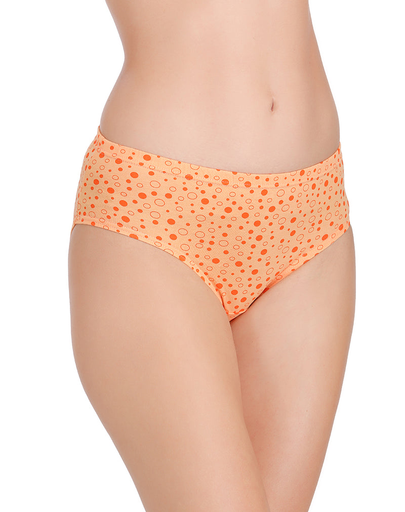 Assorted Dot Print Panties With Full Coverage(Pack of 3)