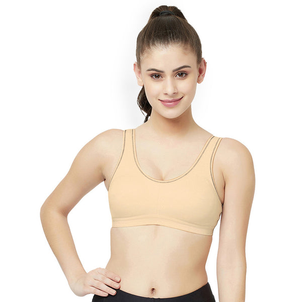 Groversons Paris Beauty Women's Padded Non-Wired Sports Bra (BR170