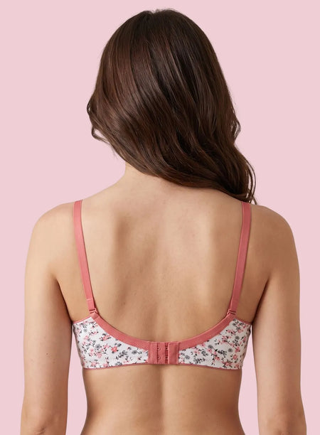 Floral Print Wire-Free Non-Padded Seamless Bra (PBBR1089)