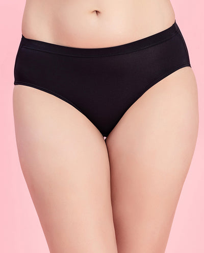 Women's Mid-Waist Hipster Solid Panty (PBPN0019)
