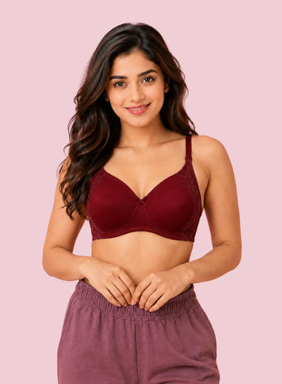 Side Lace Padded Wire-free Bra (PBBR1097)