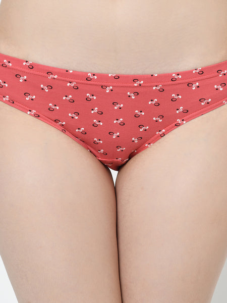 3 Pack Tiny Print Mid Waist Hipster Panty (PBPN0023)
