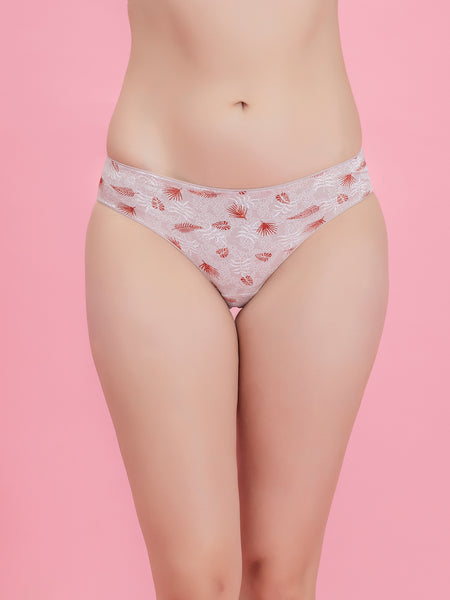 3 Pack Leafy Print Low Waist Bikini Panty (PBPN0035)