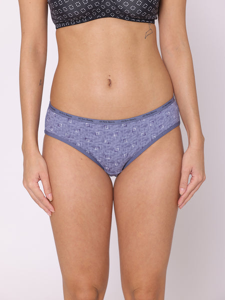 3 Pack Box Print Low Waist Bikini Panty (PBPN0037)