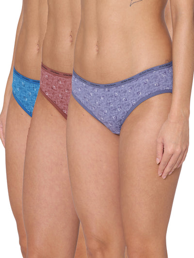 3 Pack Box Print Low Waist Bikini Panty (PBPN0037)