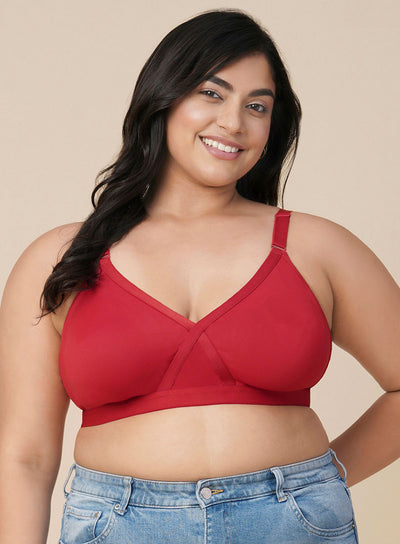 X-Frame Wire-Free Non-Padded Seamless Bra (PBBR1006)