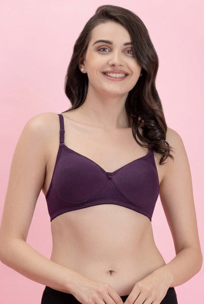 Solid Wire-Free Padded Seamless Bra (PBBR1051)