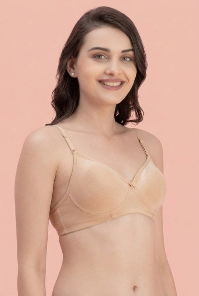 Solid Wire-Free Padded Seamless Bra (PBBR1050)