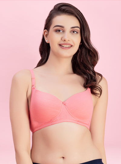 Solid wire-Free padded Seamless T-shirt-Bra PBBR1010
