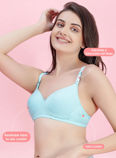 Breathable cotton T-shirt bra (PBBR1011)