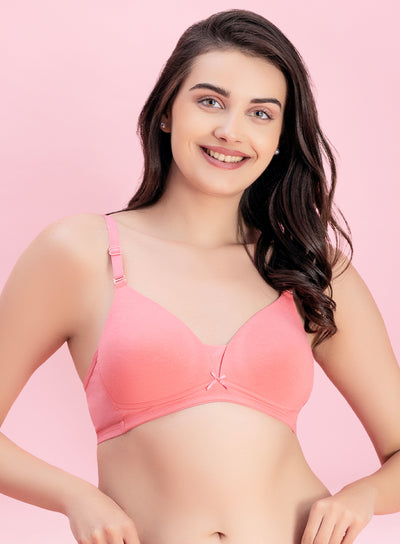 Solid Wire-Free Padded Seamless T-shirt Bra (PBBR1013)