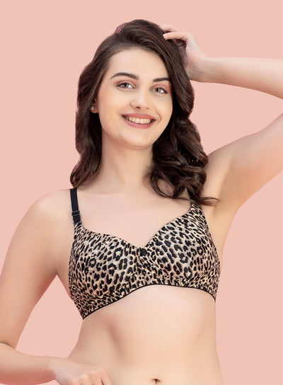Trendy Printed Comfort Wire-Free Padded Bra (PBBR1056)