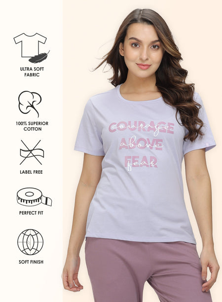 ROUND NECK PRINTED T-SHIRT (PBTS60003)