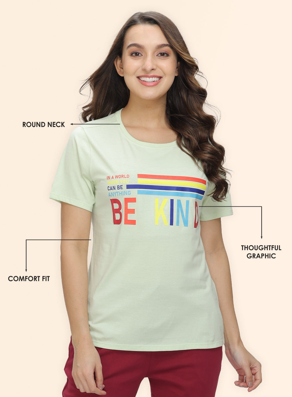 ROUND NECK PRINTED T-SHIRT (PBTS60004)