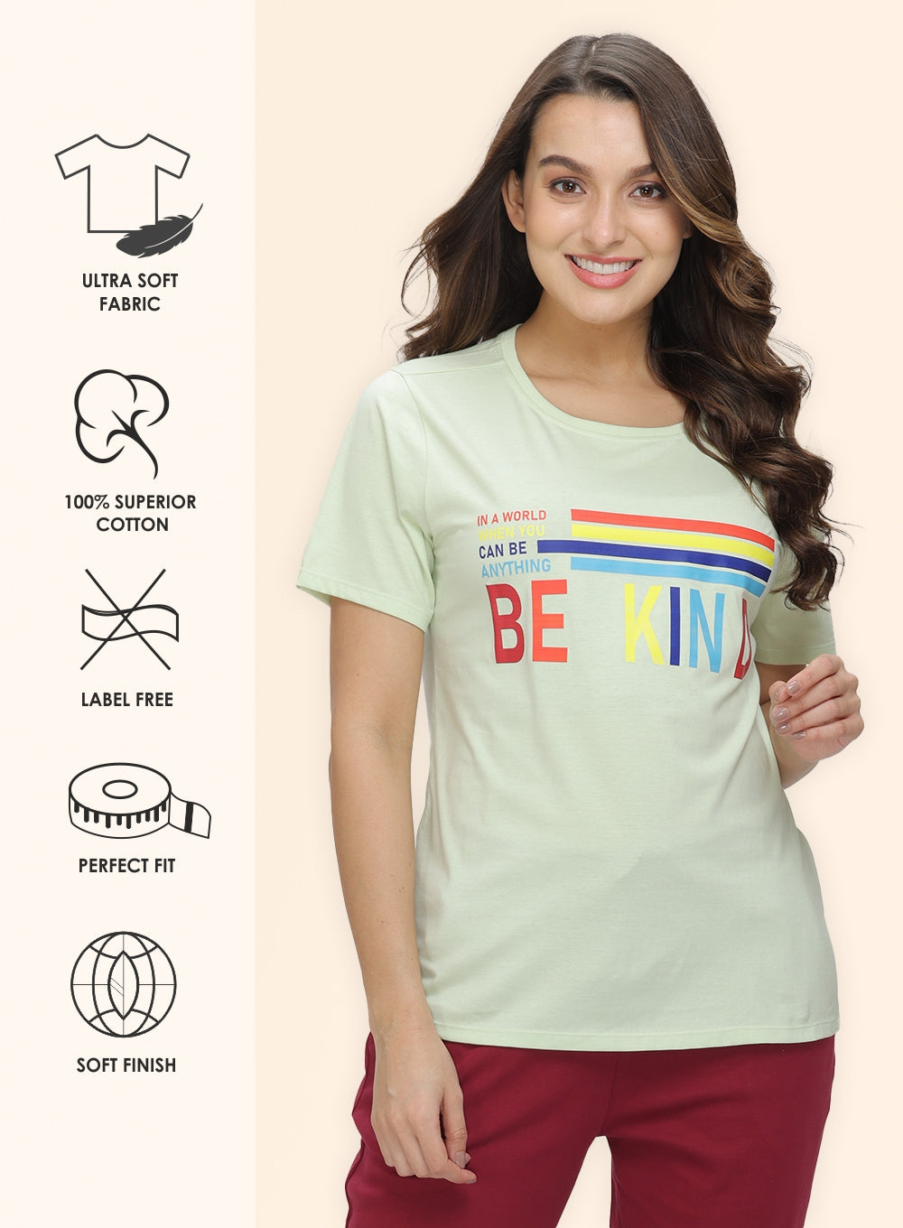 ROUND NECK PRINTED T-SHIRT (PBTS60004)