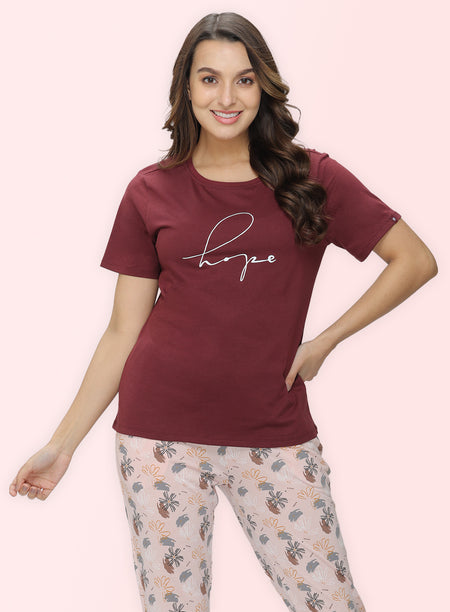 ROUND NECK PRINTED T-SHIRT (PBTS60005)