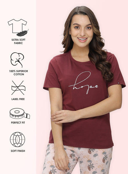 ROUND NECK PRINTED T-SHIRT (PBTS60005)