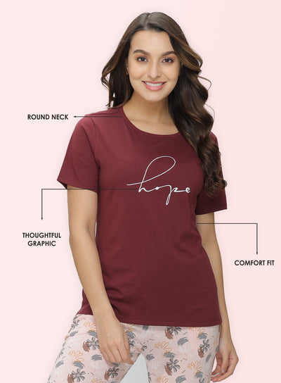 ROUND NECK PRINTED T-SHIRT (PBTS60005)