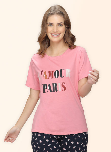 ROUND NECK PRINTED T-SHIRT (PBTS60006)