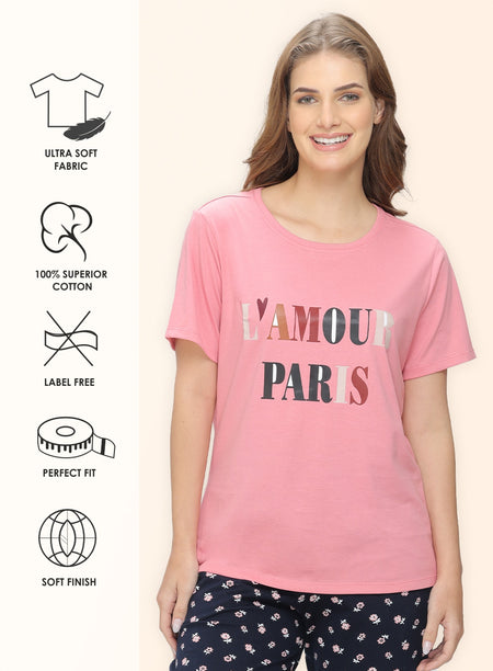 ROUND NECK PRINTED T-SHIRT (PBTS60006)