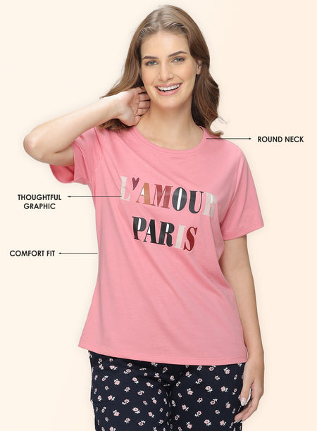 ROUND NECK PRINTED T-SHIRT (PBTS60006)
