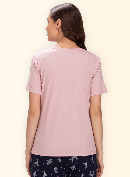 ROUND NECK PRINTED T-SHIRT (PBTS40009)