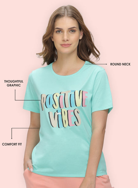 ROUND NECK PRINTED T-SHIRT (PBTS40010)