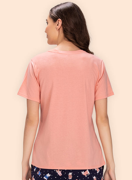 ROUND NECK PRINTED T-SHIRT (PBTS40011)