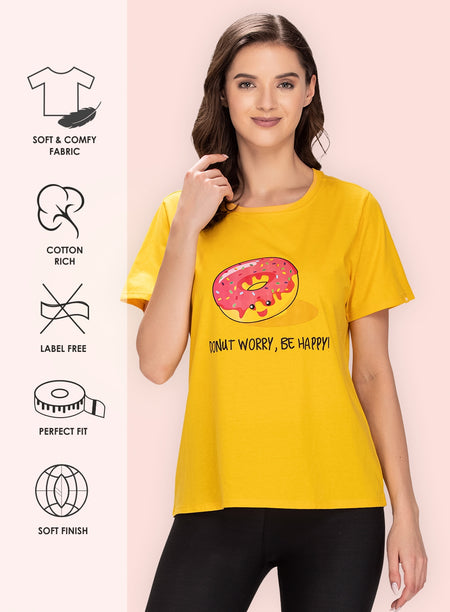 ROUND NECK PRINTED T-SHIRT (PBTS40012)