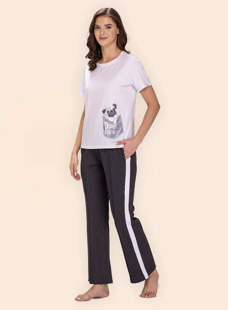 ROUND NECK PRINTED T-SHIRT (PBTS40014)
