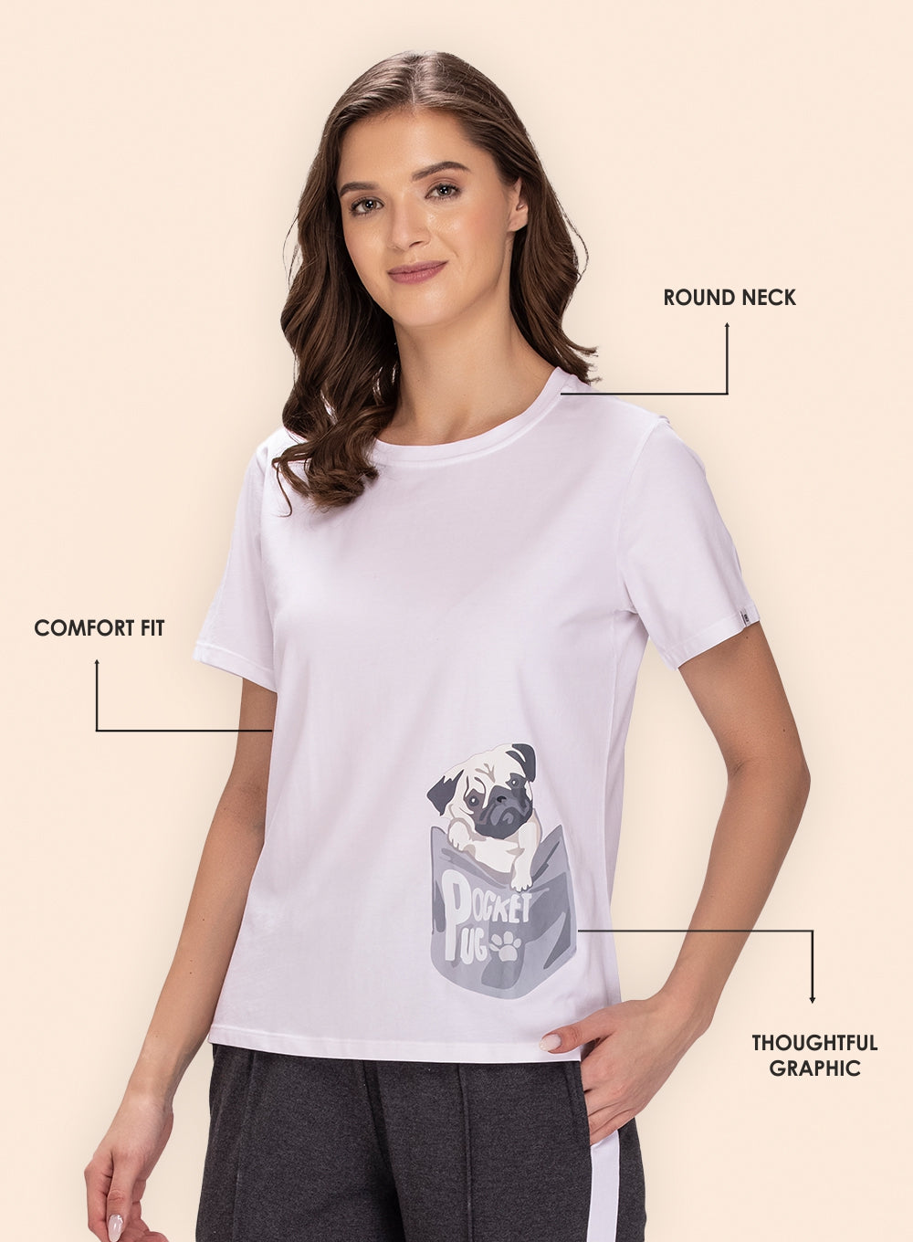 ROUND NECK PRINTED T-SHIRT (PBTS40014)