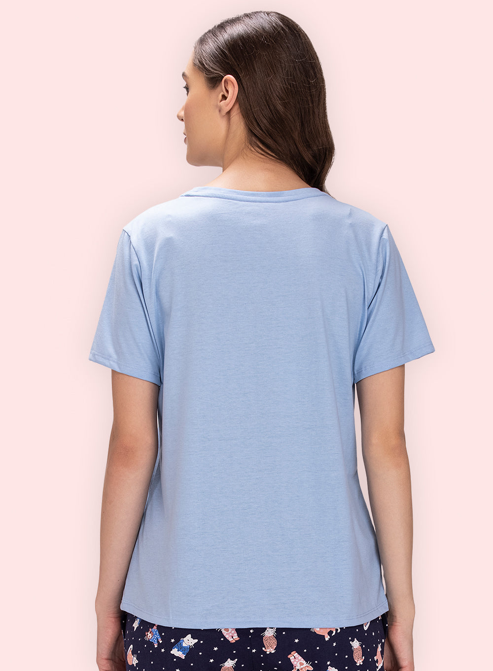 ROUND NECK PRINTED T-SHIRT (PBTS40015)