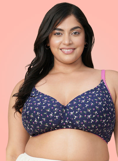 Printed Wire-Free Padded Seamless Bra (PBBR1066)