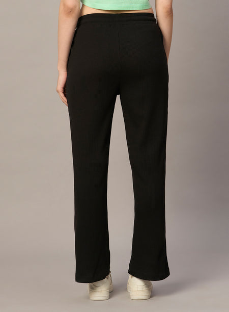 RIBBED FLARE PANTS (PBL6000)