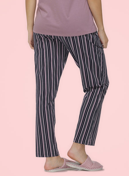 NAVY STRIPE PRINTED PYJAMA (PB10020P006)