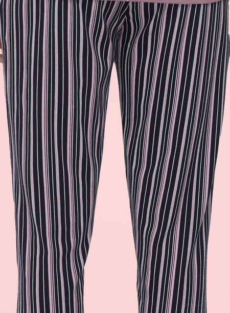 NAVY STRIPE PRINTED PYJAMA (PB10020P006)