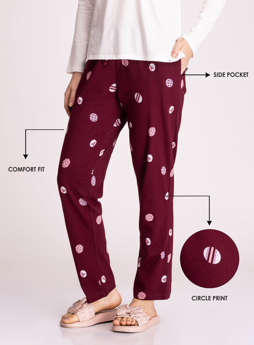 CIRCLE PRINT PYJAMA (PB10030P009)