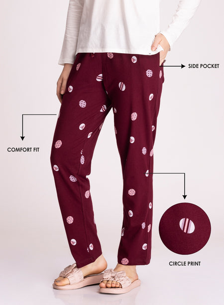 CIRCLE PRINT PYJAMA (PB10030P009)