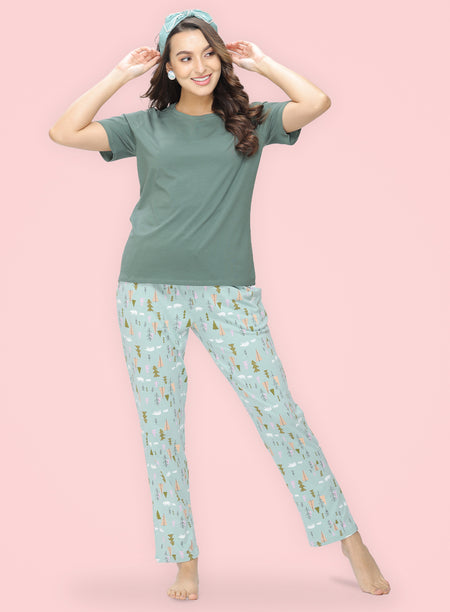 TREE PRINT PYJAMA (PB10030P012)