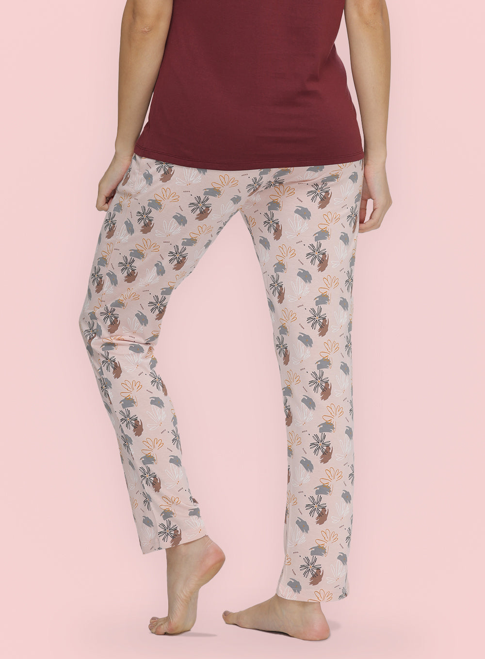 #Color_PEACH GREY FLORAL