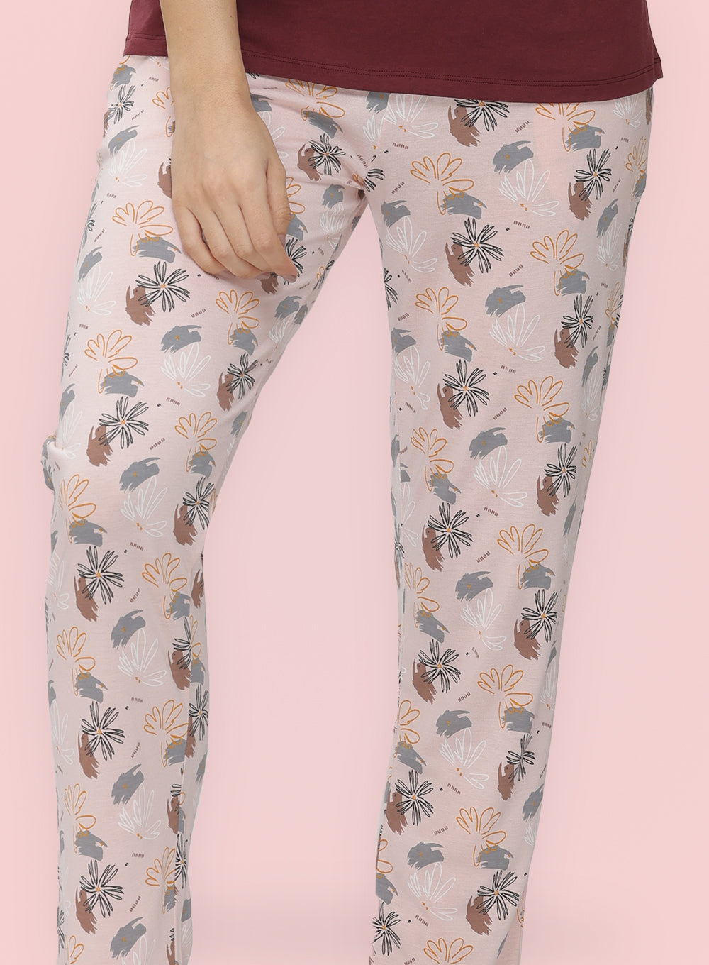 #Color_PEACH GREY FLORAL